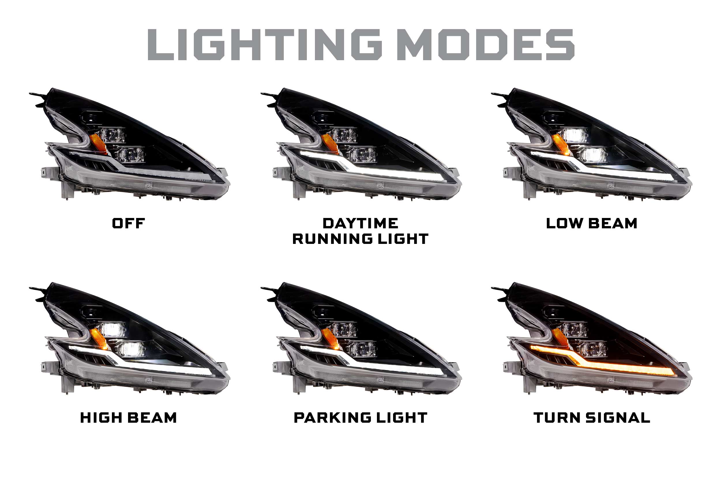 Morimoto Nissan 370Z (09-21) XB Evo Hybrid LED Headlights | LF2-474Y